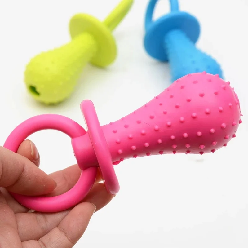 1/2/4pcs Pet Chew Toy Soft Rubber Bite-resistance Bone Shape Teeth Grinding Chewing Toys for Small Dogs Training Pet Supplies