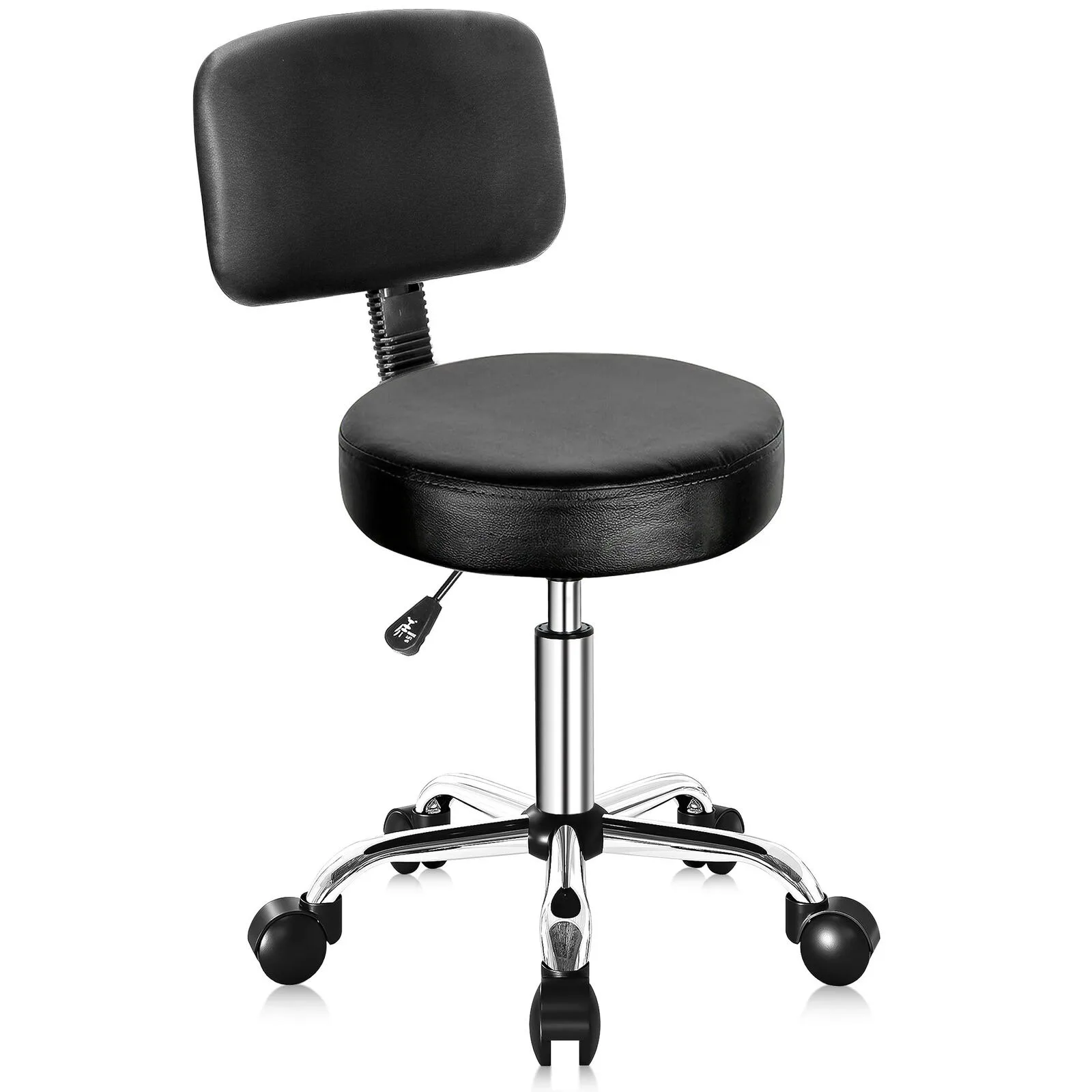 Swivel Salon Spa Stool Chair Adjustable Hydraulic Rolling Stool w/ Back Support United States