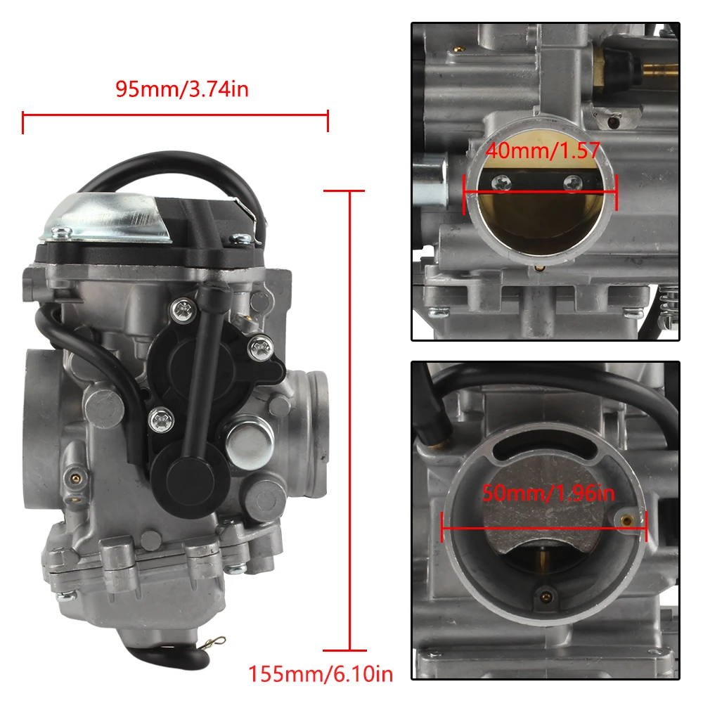 Motorcycle Carburetor For Yamaha Bear Tracker 250 YFM250 X B XH For Kawasaki Prairie 400 KVF400 C D 4x4 ATV Motocross Parts