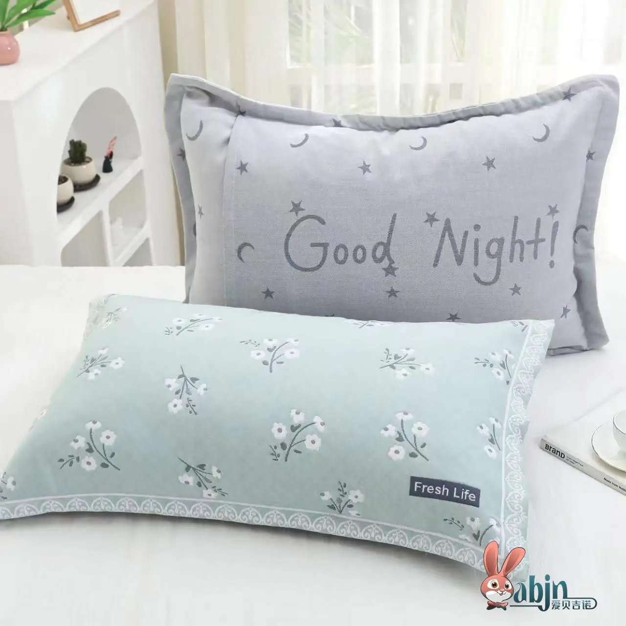 

Наволочки из чистого хлопка Thiened, не скатывающиеся, для домашнего использования, с двусторонним противоскользящим покрытием, комфортные, в скандинавском стиле