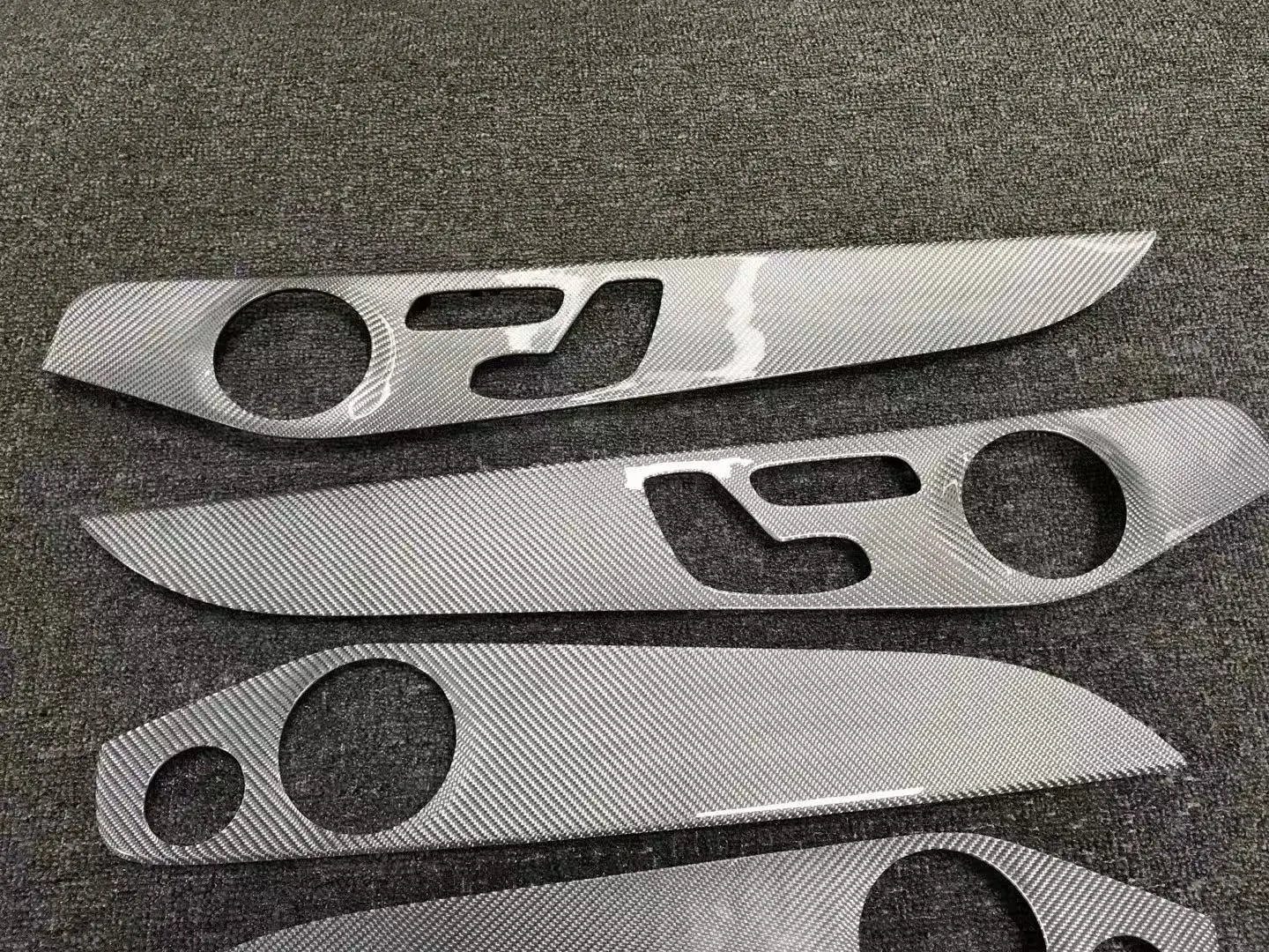 Custom-Fit Carbon Fiber W205 C63s Interior Door Trim For Mercedes Benz W205 C63s Amg Car Interior