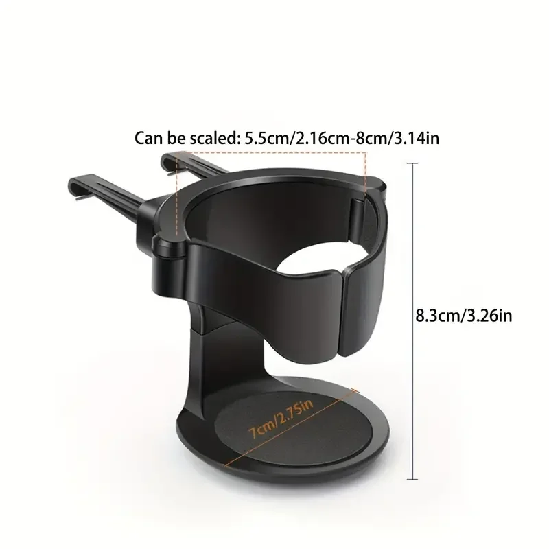 1PC Car mounted cup holder, cup holder, tea beverage holder, car air conditioning vent, ashtray, fixed bracket, seat holder