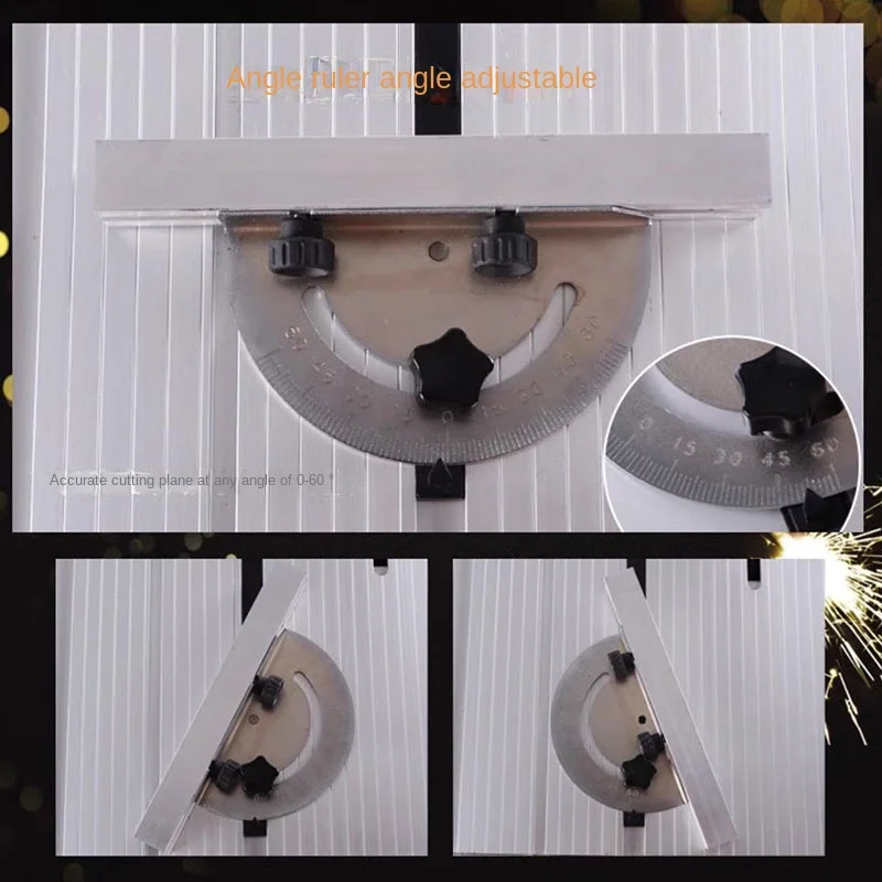 Cheap 1500W Adjustable Speed Electric Table Saw Dust-Free Sliding Miter Floor Woodworking Cutting Tool