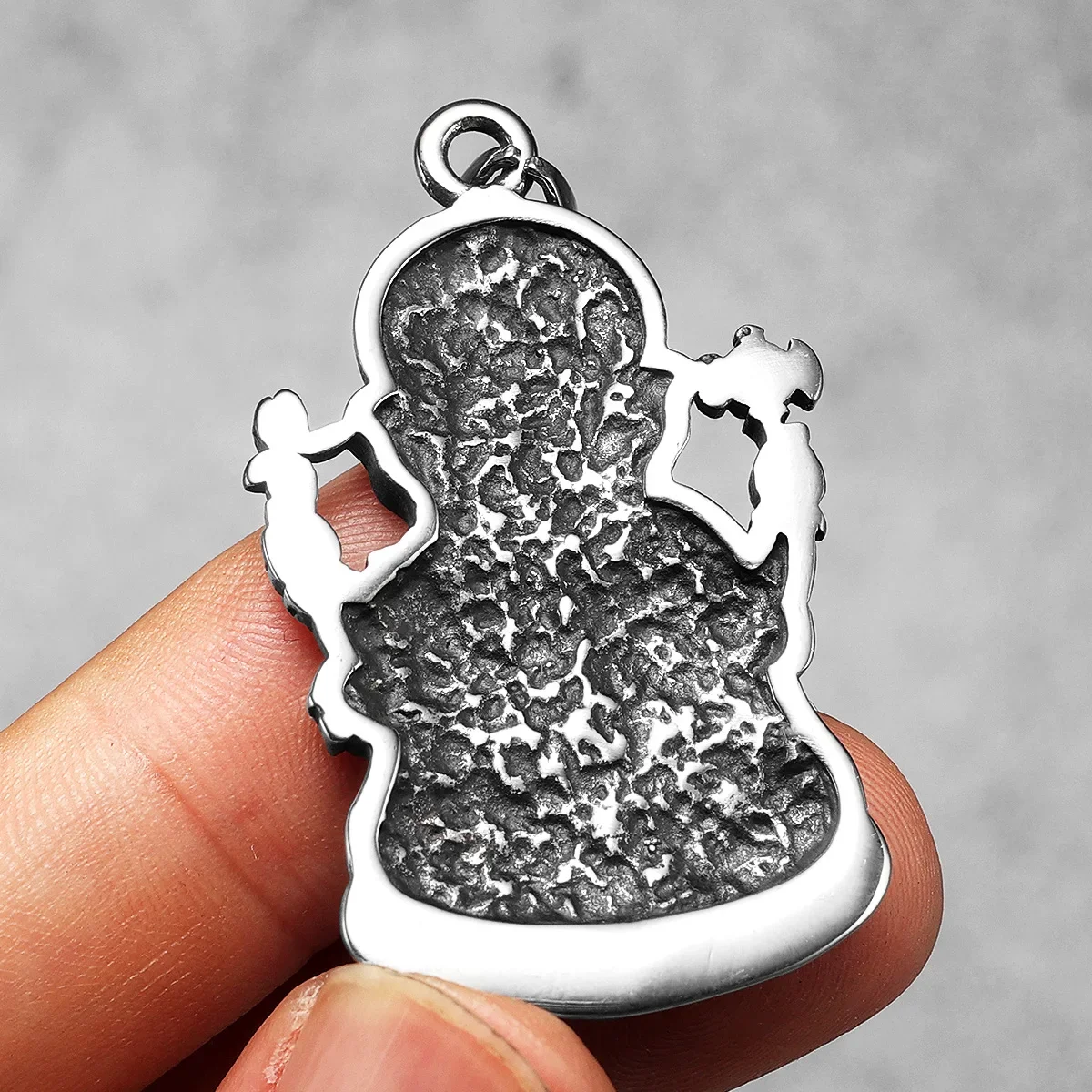 Hinduism Ganesha Powerful Amulet Men Necklaces Stainless Steel Pendant Chain Women Jewelry Vintage Accessories Gifts Wholesale