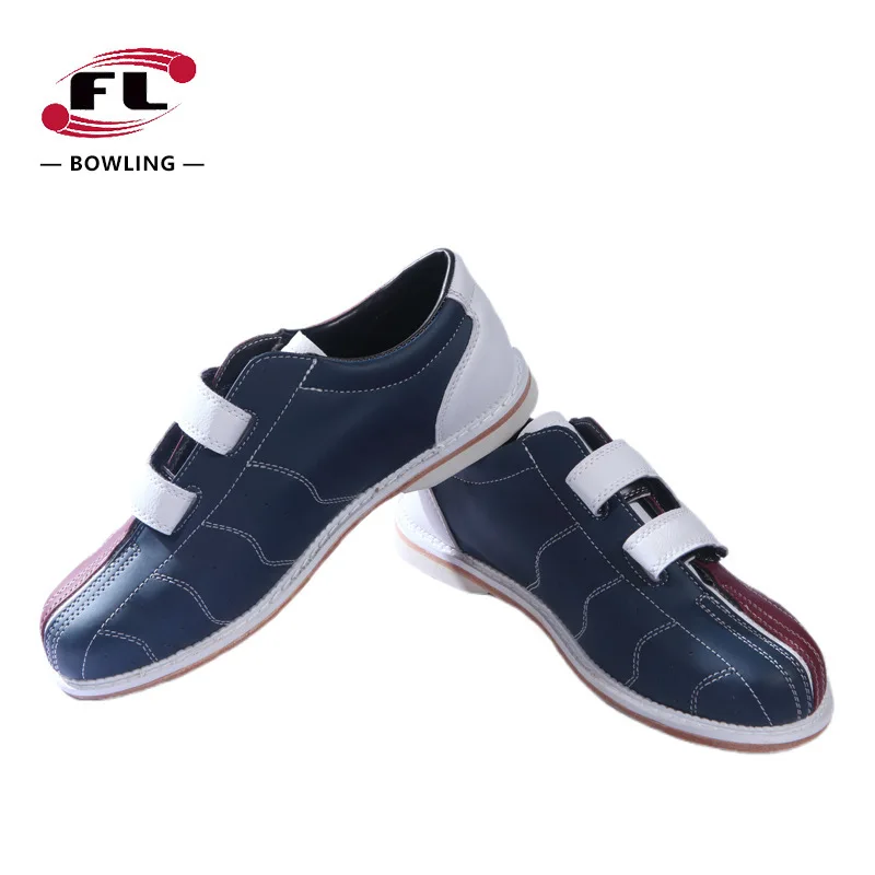Brand FL Big Size Unisex Bowling Shoes Hook Loop Design Cushioning Indoor Shoes for Bowling Anti-slip Athletic Sneakers