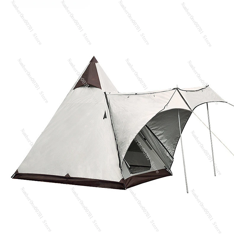 Outdoor camping Indian tent telescopic pole  camping pyramid tent camp tent canopy