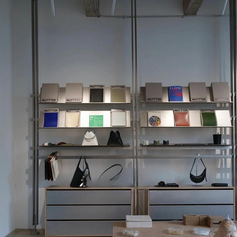 

Simple and modern indomitable shelves, birch marine panels multi-layer display cabinets