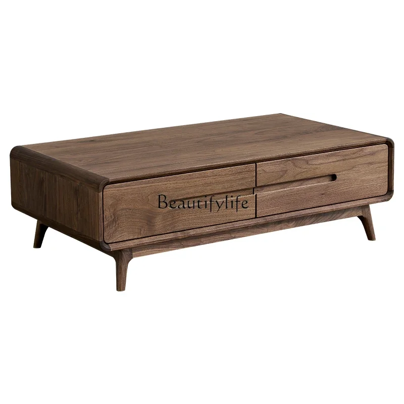 

LD33All solid wood coffee table Nordic modern simple North American black walnut coffee table table