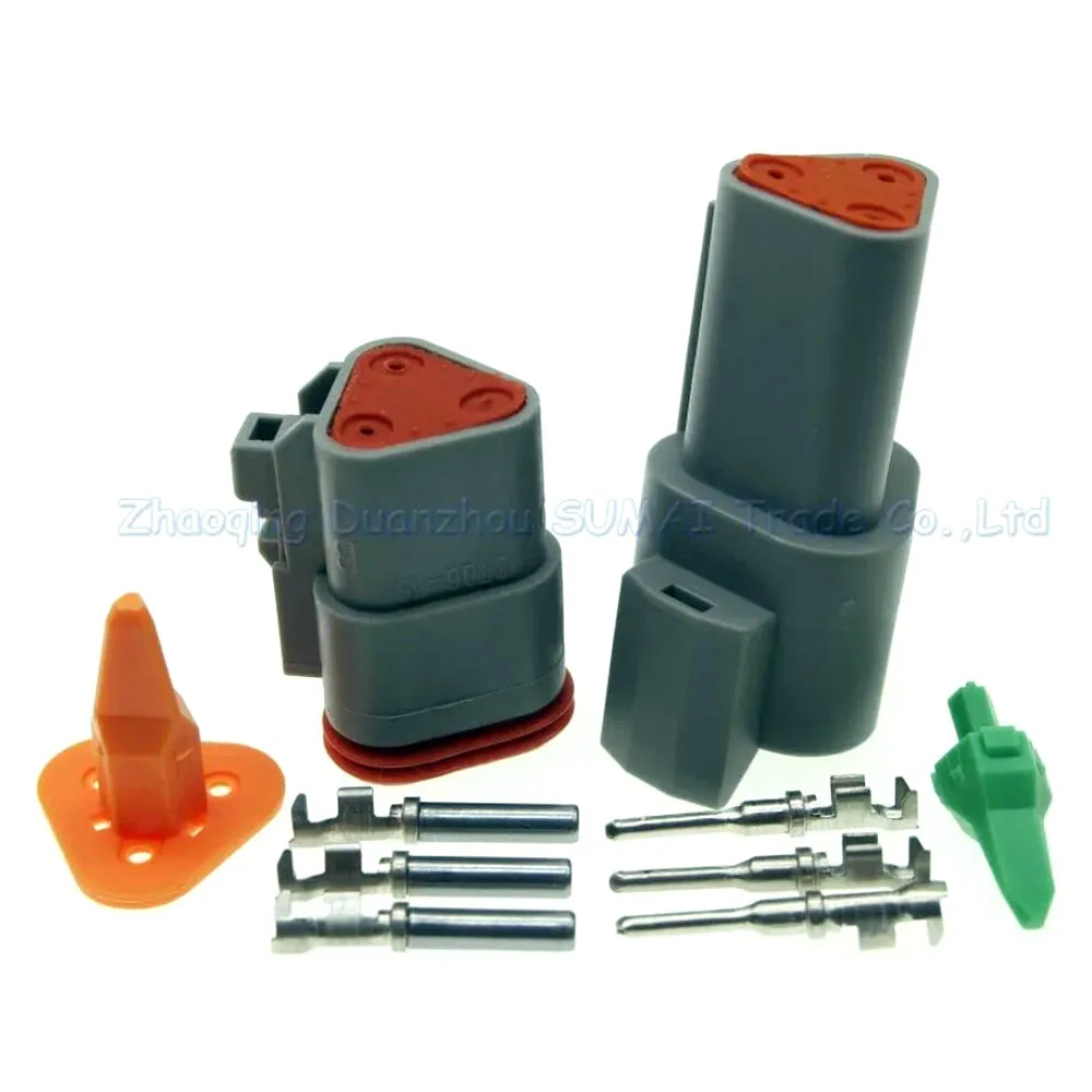 Deutsch DT06-3S and DT04-3P 3Pin Engine/Gearbox Waterproof Electrical Connector Sets