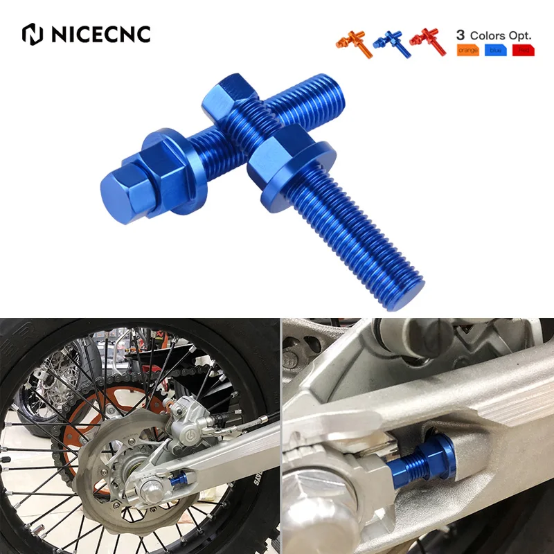 

For Husqvarna 701 Enduro 701 Supermoto 2016-2022 NORDEN 901 2022-2023 TC FC TX FX TE FE Rear Axle Blocks Chain Adjuster Bolt