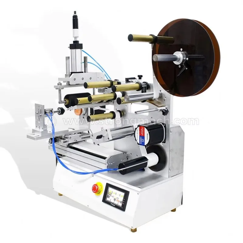 Semi Automatic Roller Type Pneumatic Self Adhesive Labeling Machine Intelligent Digital Control Label Applicator