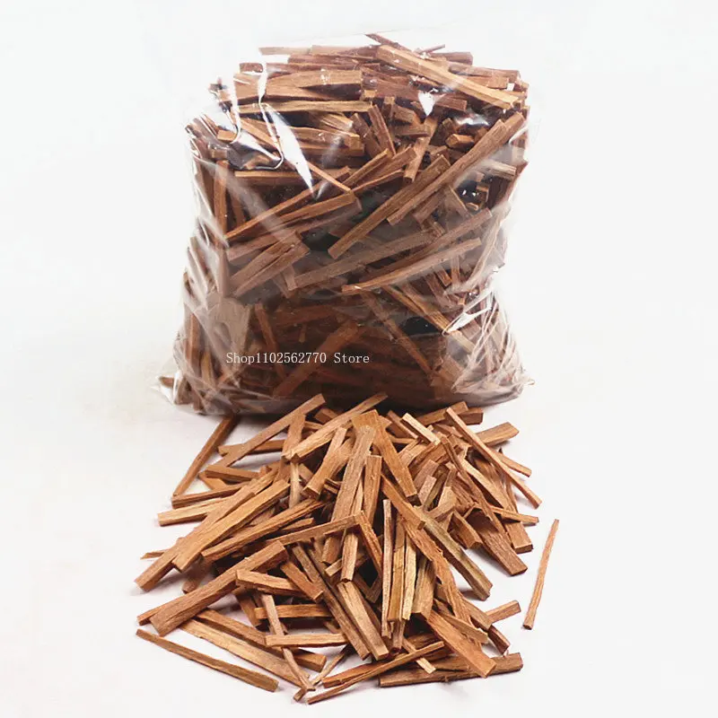 500g Natural Sandalwood Log Bar DIY Home Buddhist Hall Incense Burning Worship Buddha for Buddha Aromatherapy Raw Materials