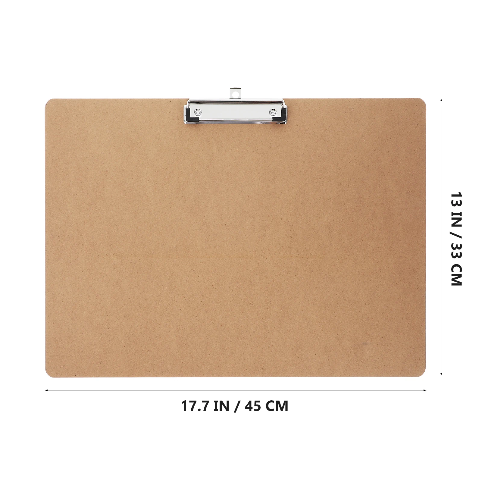 1pc A3 Writing Clipboard Wood Horizontal Clip Board Office School Binder Folder No Sharp Edge Ergonomic Design Suitable All Ages