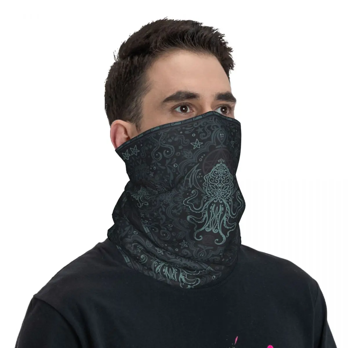 Cthulhu-Balaclava unissex para adulto, capa de pescoço respirável, lenço, bandana para ciclismo