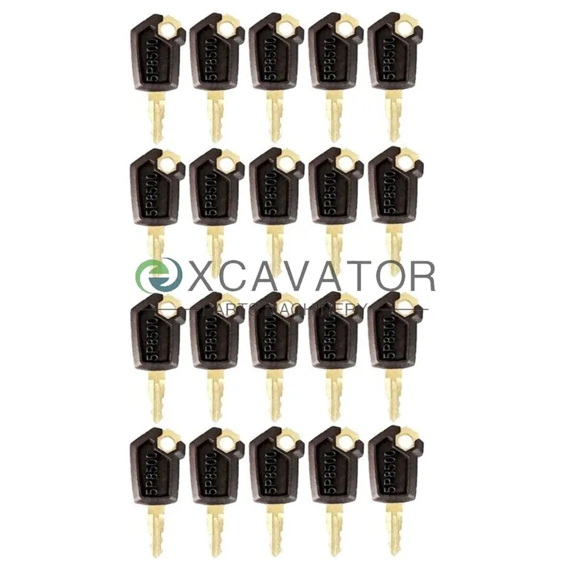 20 Pcs Ignition Lock Iron Key For 5P8500 0964753 0966198 8V4404 9G2777 Excavator Loader