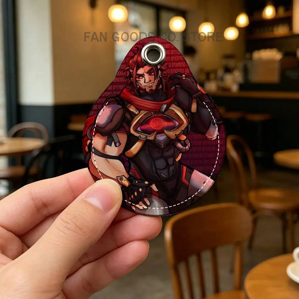 O-Overwatch E-Emre Sarioglu Holder Keychain For Air Tag Bank Business Work Card Holder Student Card Protective Case Bus Card