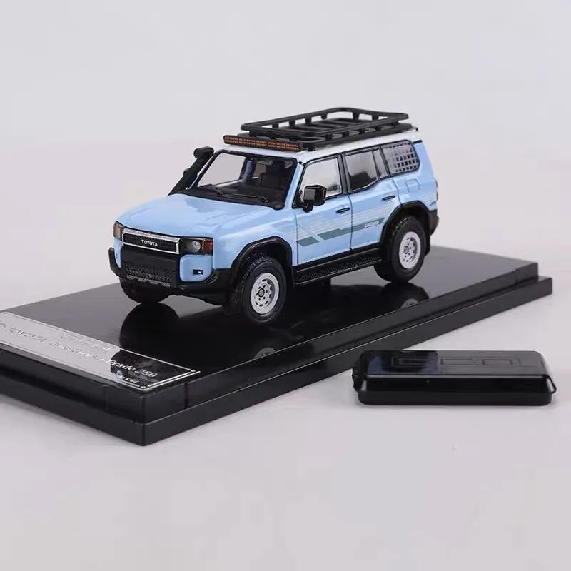 GCD 1:64 Toyota Land Cruiser Prado 250 off-road modified alloy die-casting car model, adult collectibles, Desktop ornaments.