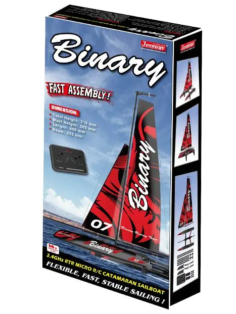 Remote-Controlled Competition Ship Joyway 8807v2 V3 Pure Wind New Catamaran Romote Control Sailing Model Children's Outdoor Toy