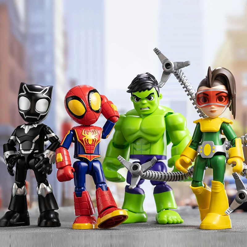 بلوكز مارفل ماجيك الطبعة اللبنات الرجل العنكبوت أوتو غونثر أوكتافيوس تجميعها لعبة نموذج المنقولة دمية الديكور هدية