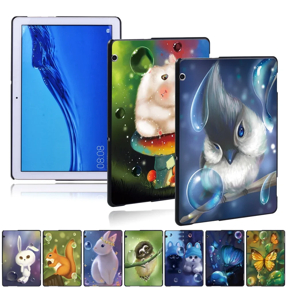 

For Huawei MediaPad M5 10.8"/M5 10 10.1"/M5 Lite 8/M5 Lite 10.1"/T3 10 9.6"/T3 8.0" Animal Series Tablet Protect Case Hard Shell