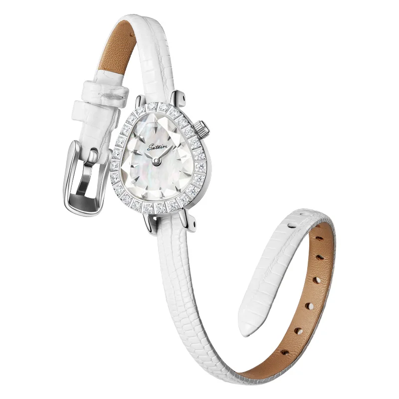 Sotoiru Women Quartz Watch Elegant Minimalist Design Slim Wristwatch Waterproof Leather Strap Fashion Timepiece for Daily Wear