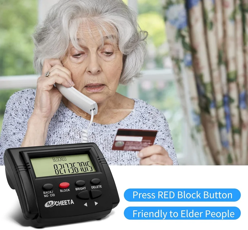 Call Blocker For Landline Phones - 4000 Number Capacity Blacklist With LCD Display | Telemarketing & Harassment Call Blocker