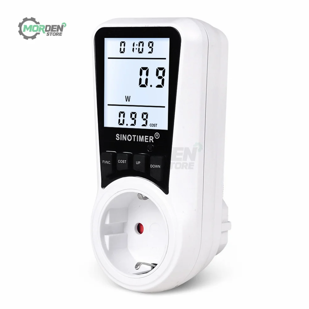 Electrical Usage Monitor Energy Power Consumption Wattmeter Plug-in Socket Power Kilowatt Wattage Meter for Home Appliance Tool