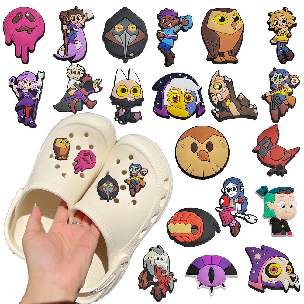 20-100pcs Cartoon The Owl House For Series PVC Shoe Charms Accessories DIY Detachable Waterproof PVC Shoe Decorations Gifts