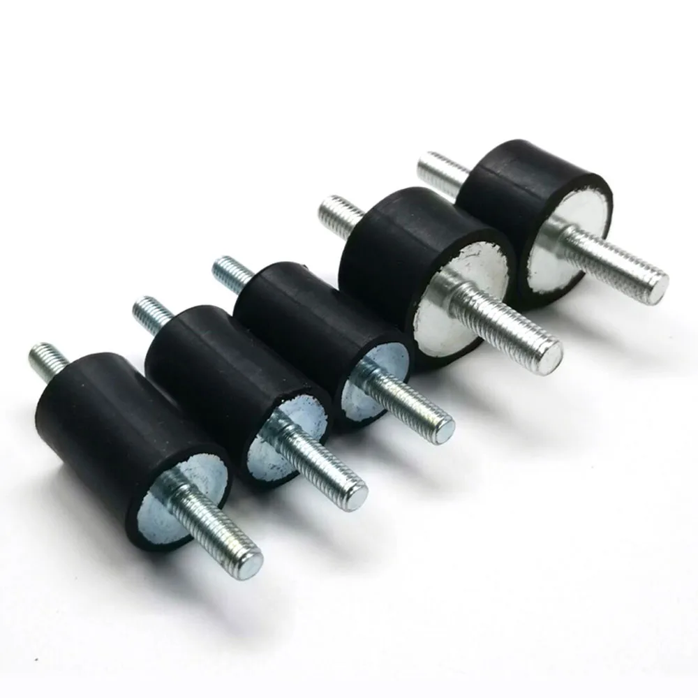 1pcs Rubber Mount Anti Vibration M3 M4 M5 M6 Double Male Thread Silentblock Isolator Damper Dia 8mm-30mm Type VV
