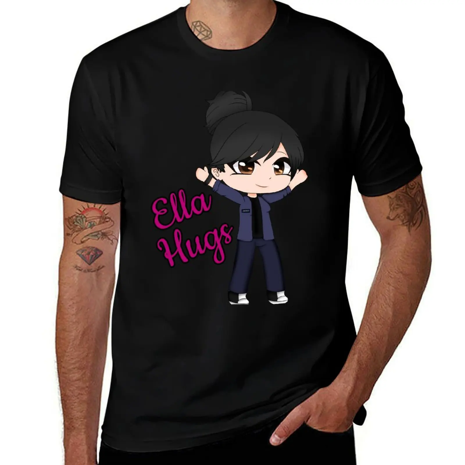 

Ella hugs gacha Lucifer T-Shirt t shirts for man cotton soft cotton t shirts high quality man t shirts cotton T-shirt