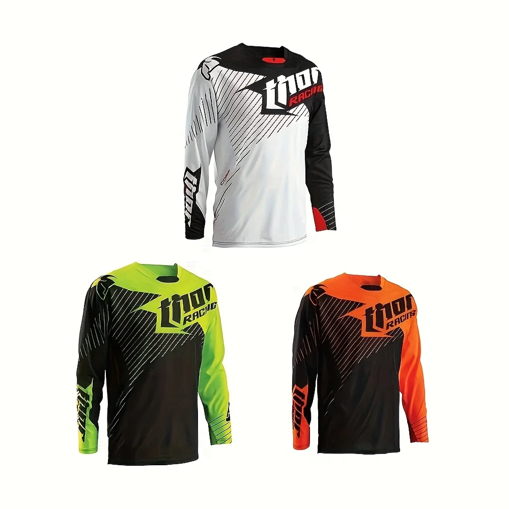 تي شيرت رجالي بأكمام طويلة على الطرق الوعرة للدراجات النارية ملابس الدراجة الجبلية والدراجات النارية تي شيرت لركوب الدراجات الجبلية sh #4