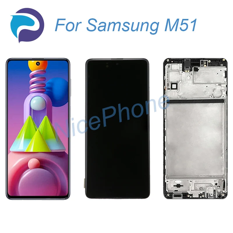 

For Samsung Galaxy M51 LCD Screen + Touch Digitizer Display 2340*1080 SM-M515F/DSN M51 LCD Screen Display