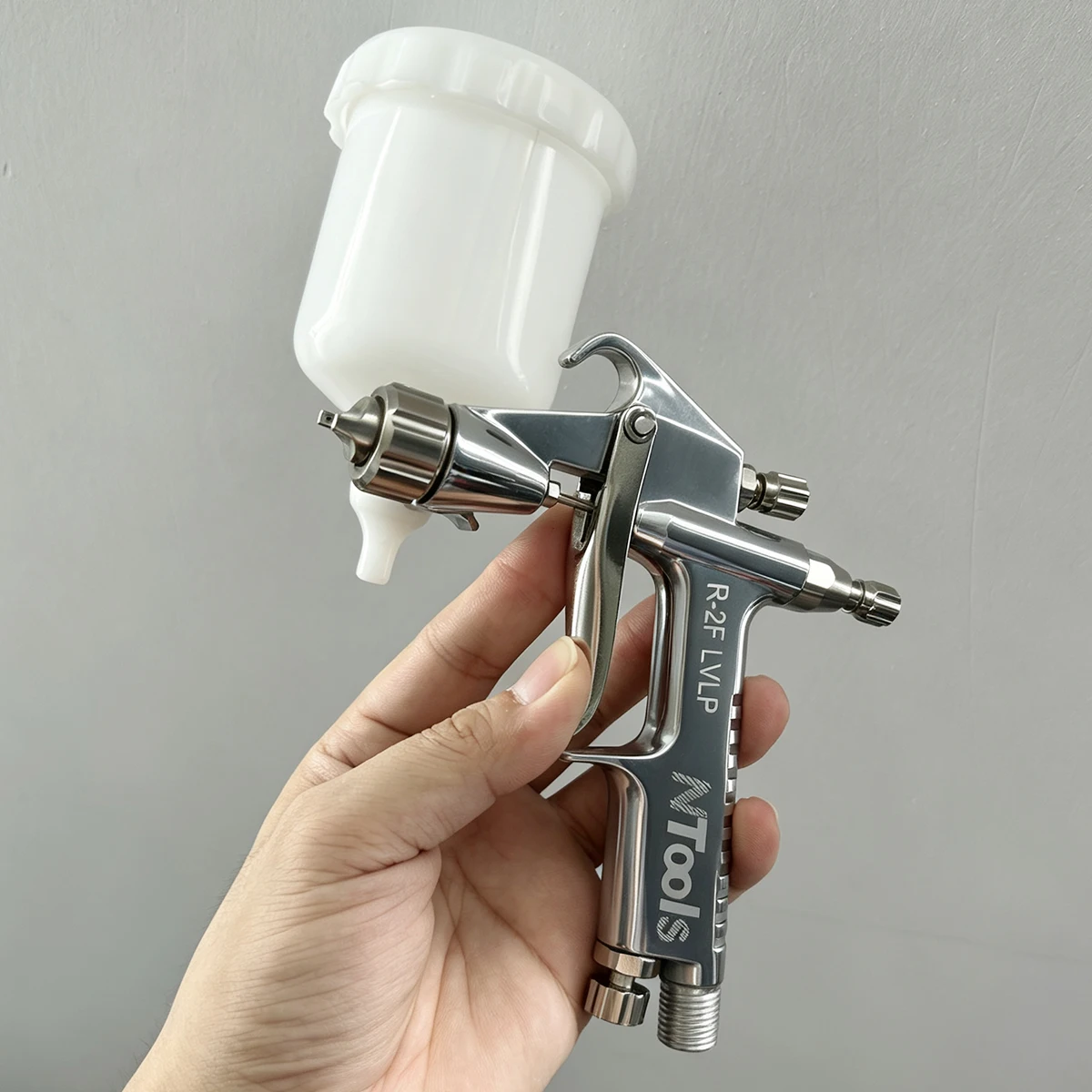 NTOOLS Professional Mini Pneumatic Spray Gun0.5/ 0.8/1.0mm Nozzle 125ml - for Car Painting and Repair