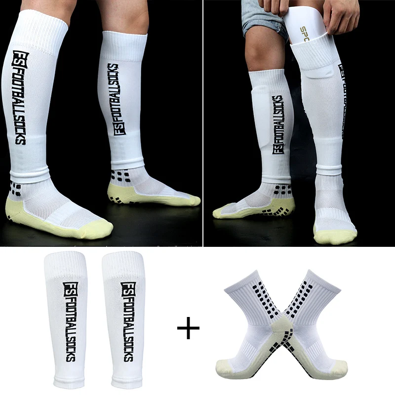 elastic for 1 set suitable adult football high football FSleg cover sports leg cover football socks outdoor protective equipment