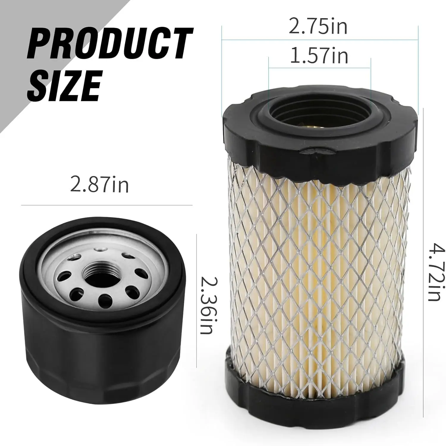 796031 Air Filter Tune Up Kit, Replacement for B & S 492932 591334 696854, for Husqvarna YTA22V46 YTH24V48, for John Deere D100