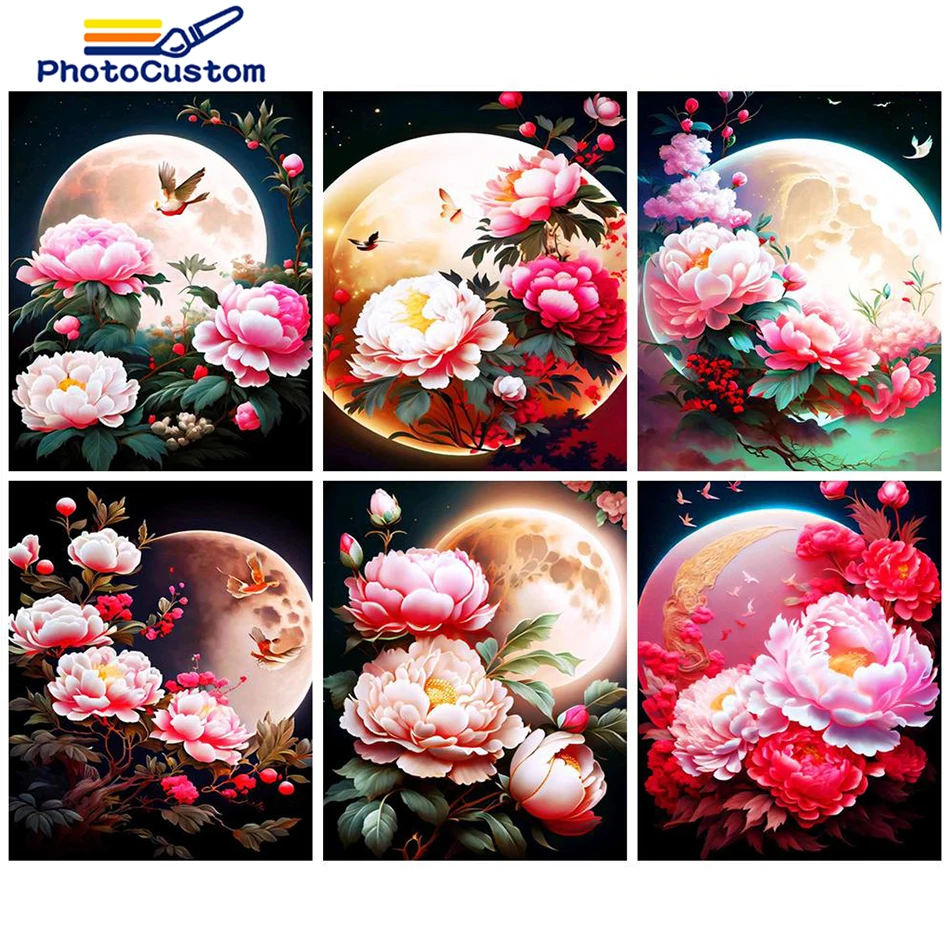 

PhotoCustom Diamond Painting Cross Stitch Embroidery Full Fquare Drill 5D Diy Diamond Mosaic Landscape Kit Rhinestone Diamond