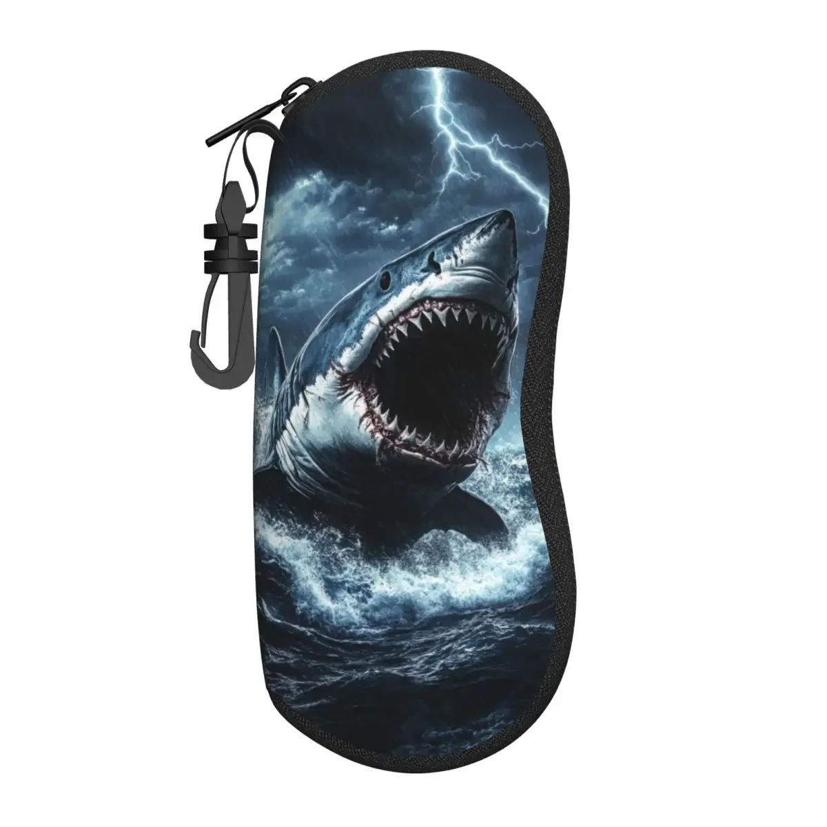 

Custom Shark Sunglasses Soft Case Neoprene Zipper Shell Eyeglass Case Custom Protective Box For Glasses