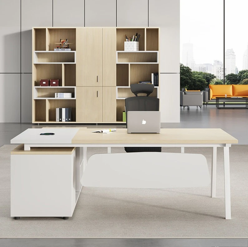 

Simple and modern boss table, office desk, office desk and chair combination, president table, single supervisor, manager table