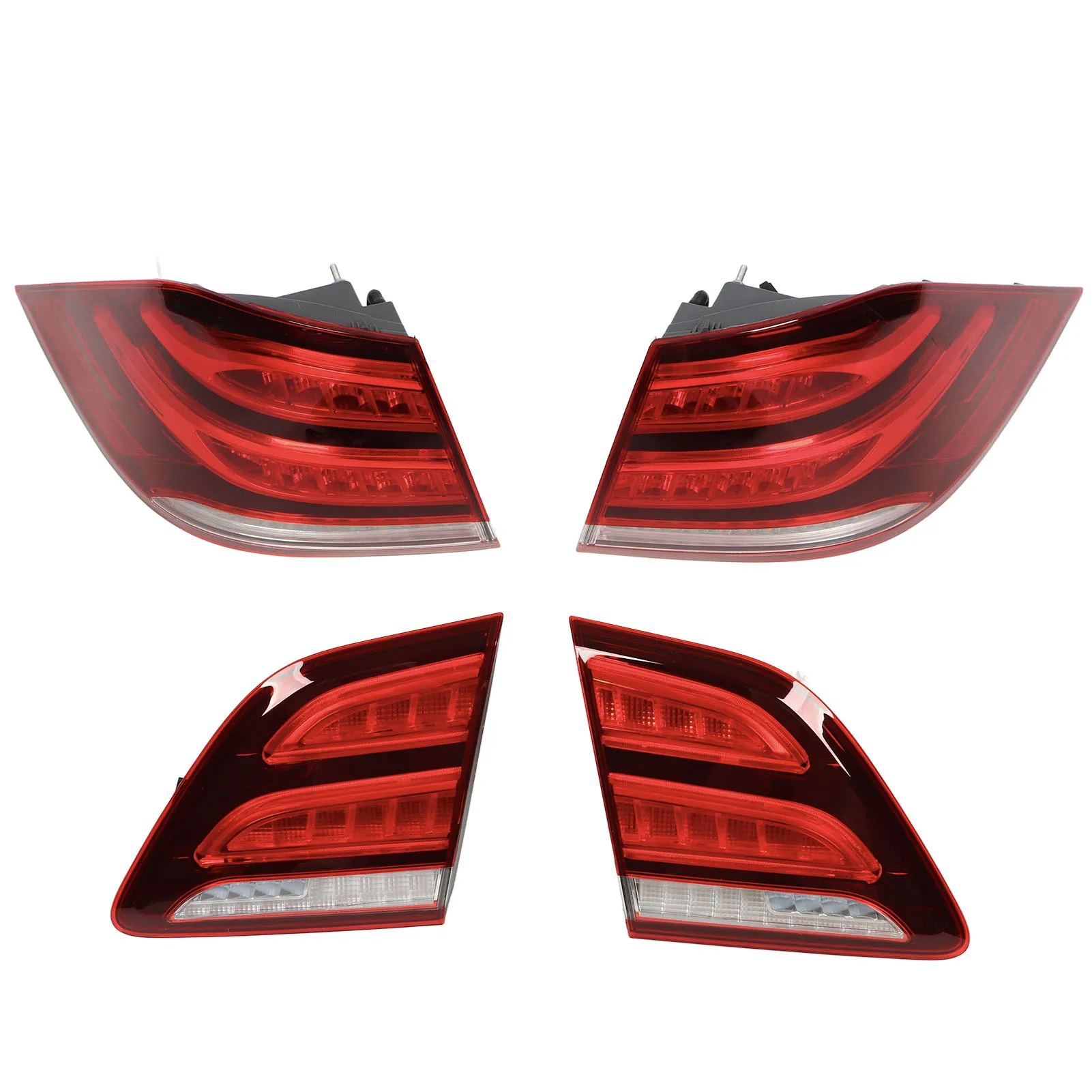 Facelift Look Upgrades LED Tail lights Rear Lamp For  M-Class W166 ML63 AMG 2012 2013 2014 2015