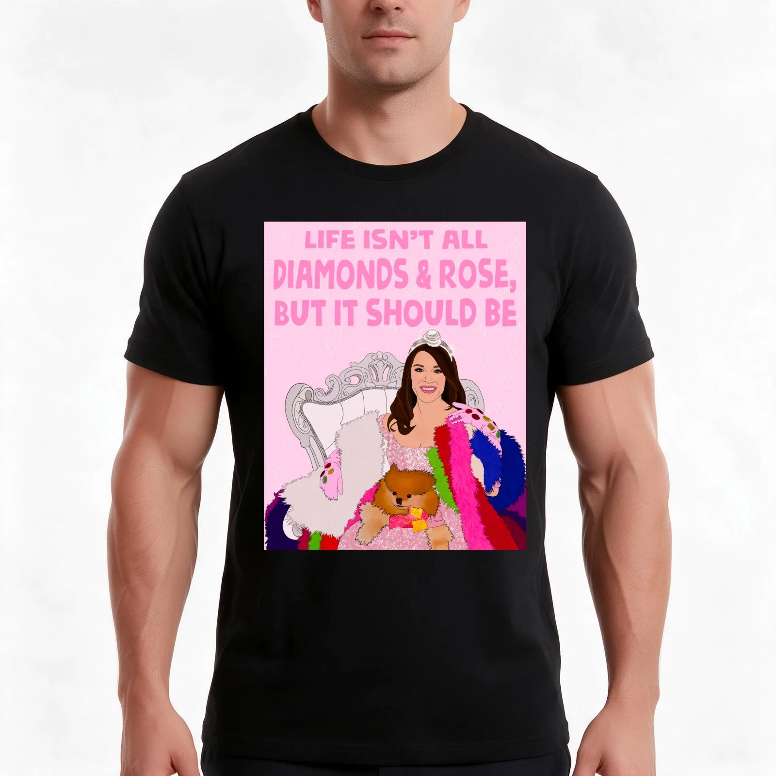 Lisa Vanderpump | Real Housewives of Beverley Hills | RHOBH | Vanderpump Rules T-Shirt, Summer Casual Cotton Tee, 100% Cotton