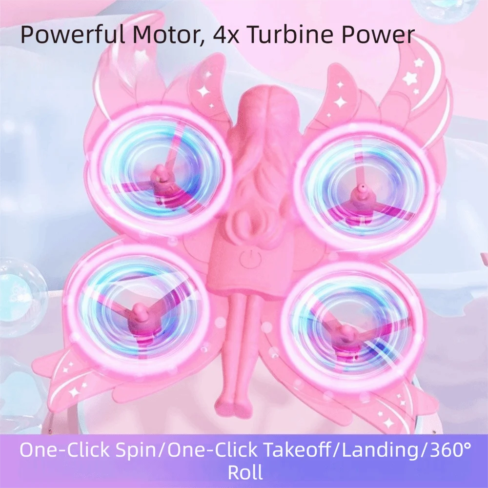 Glitter Butterfly Remote Control Aircraft Toy Gravity Sensing Intelligent Hover RC Quadcopter Toy Flash Lighting 3D Flip