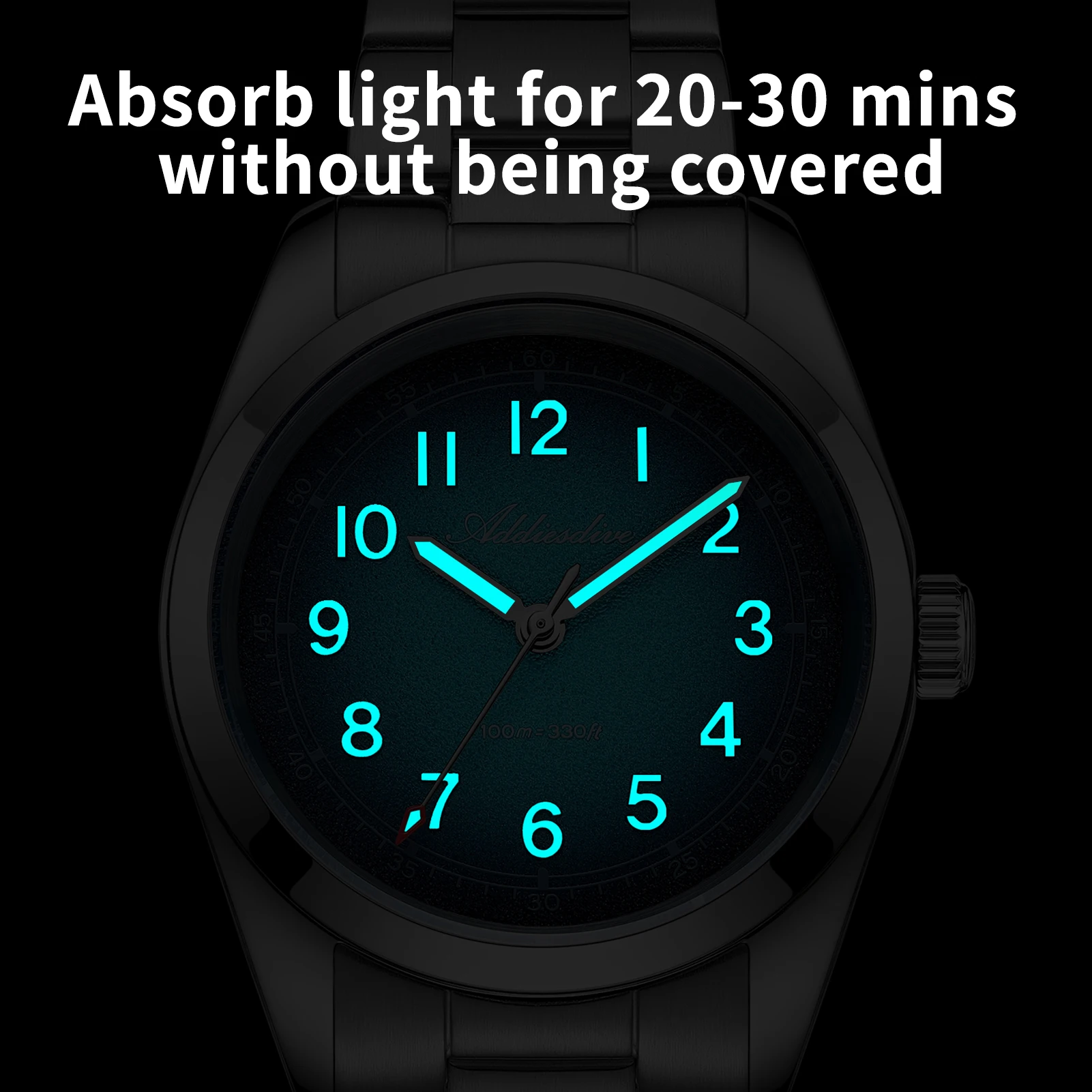 

ADDIESDIVE Luxury Watch for Men Sapphire Glass 316L Stainless Steel Diver Quartz Watches 36MM Super Luminous Relogios Masculino