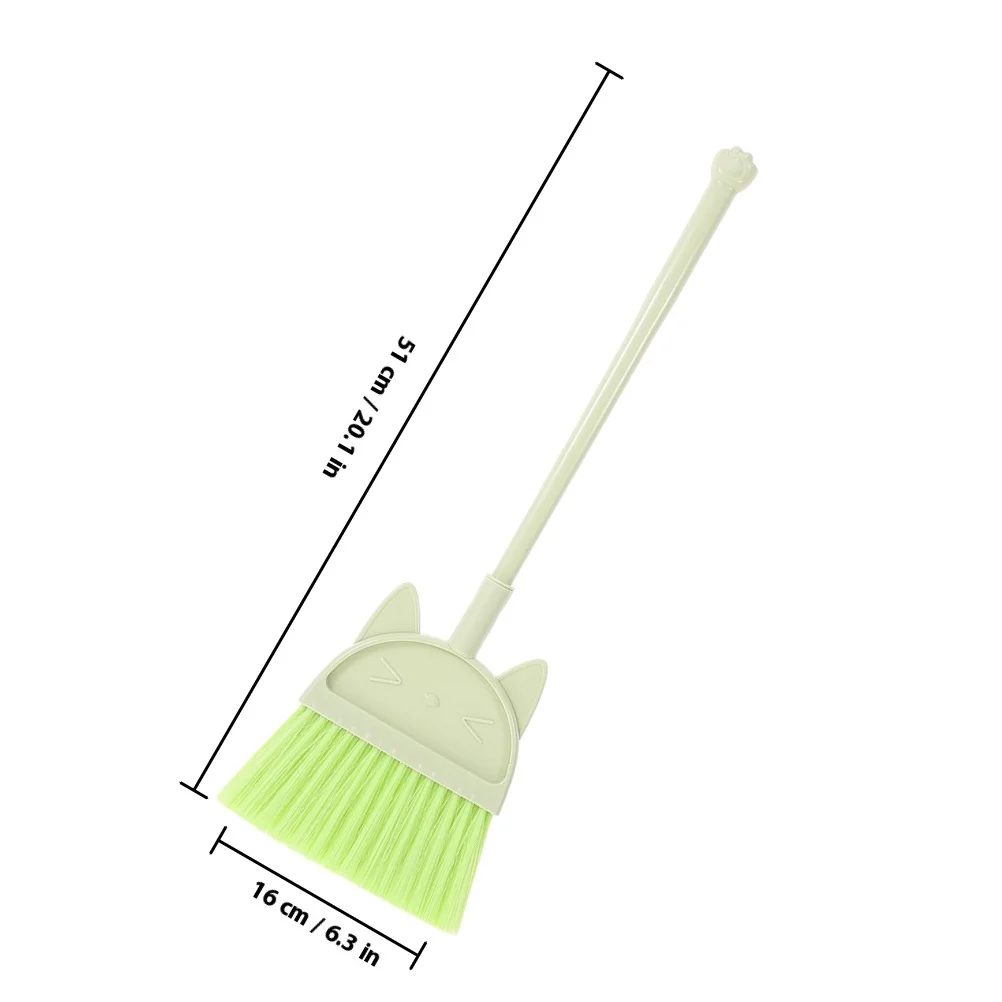 Set di scopa da 2 pezzi per bambini piccoli Scopa piccola per spazzare Design leggero Colori divertenti per scope da giardino domestico