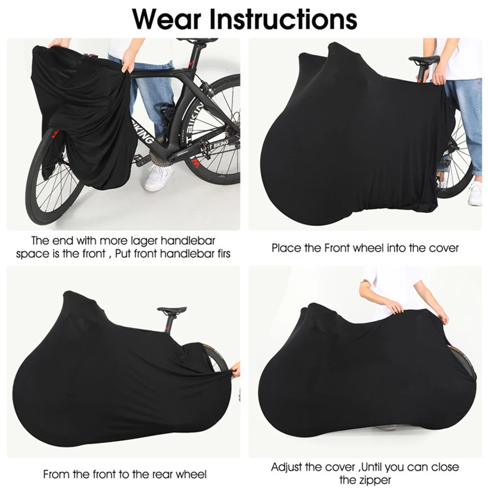 WEST BIKING Bicycle Protector Cover MTB Road Bike Dustproof Scratch-proof Storage Bag Full Bike Frame Wheel Protection Equipment