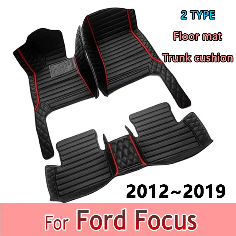 

Car Floor Mats For Ford Focus MK3 MK3.5 III 2012~2019 2015 2016 2017 Rugs Panel Footpads Carpet Cover Pad Foot Pads Accessories