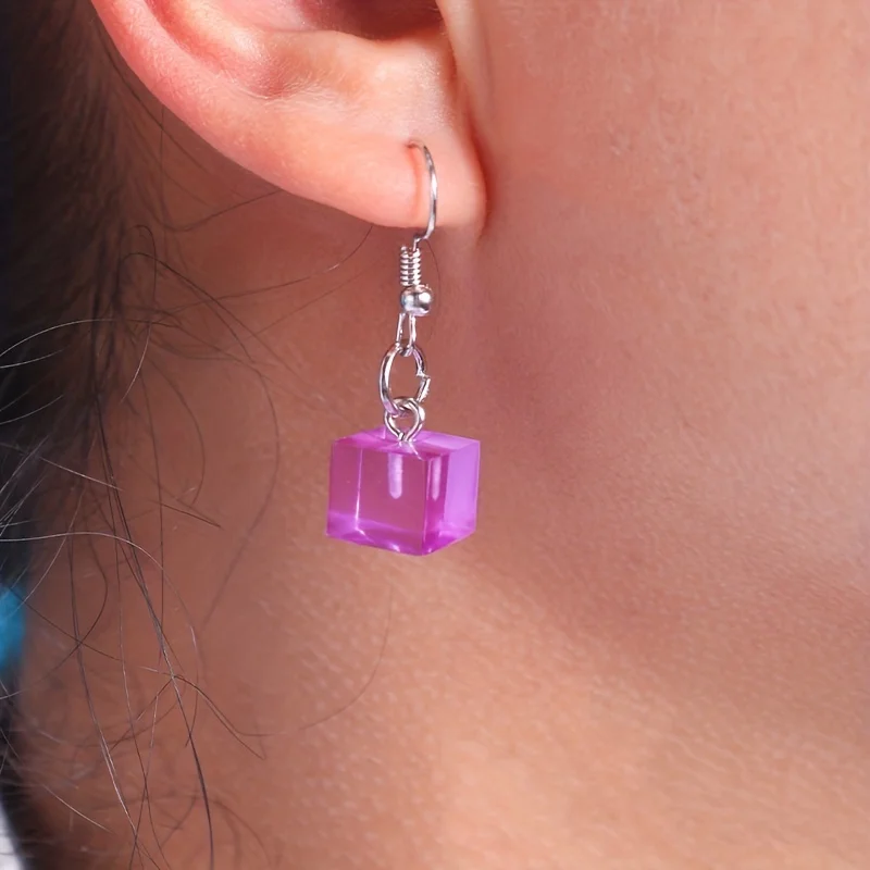 1 قطعة قالب راتنجات الايبوكسي 6 شبكة الكرة أقراط سوار صنع قالب من السيليكون DIY بها بنفسك مجوهرات اكسسوارات الحرف أدوات الخرز مربع دائري #2