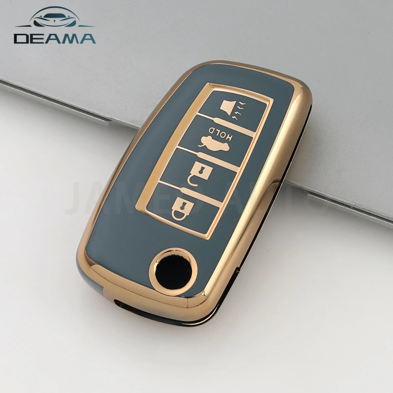 For Nissan NV200 Sentra Versa 4 Buttons TPU Flip Remote Key Holder Protector Car Key Cover FOB Case Car Accessory
