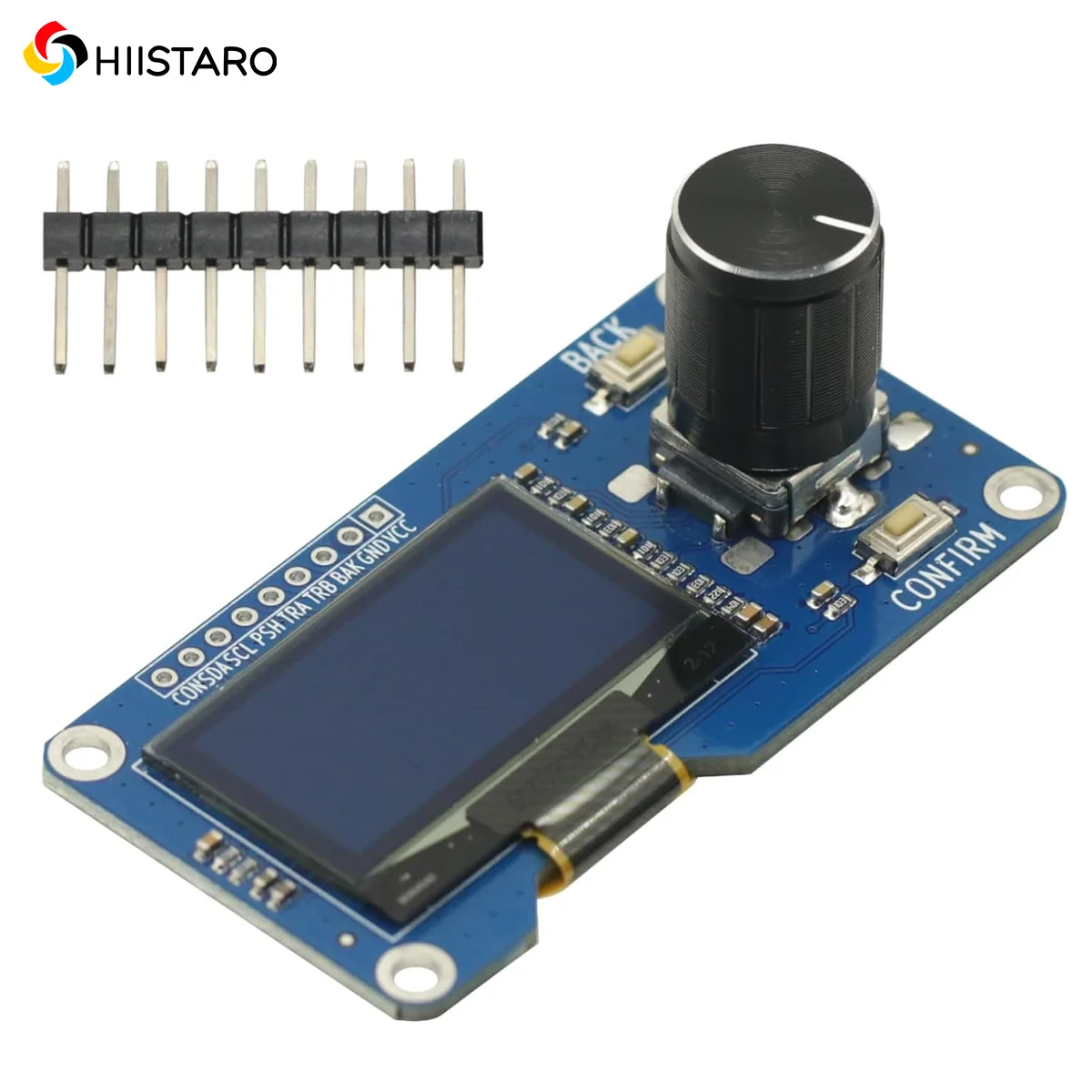 1Pcs 1.3-inch OLED Display Screen with EC11 Rotary Encoder Combination Module IIC Interface Suitable for Arduino