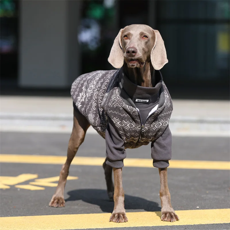 ملابس الكلاب الكبيرة سترة + تي شيرت Dobermann Weimaraner البلجيكي Malinois Border Collie Husky Labrador معطف ملابس الكلاب الكبيرة الكبيرة