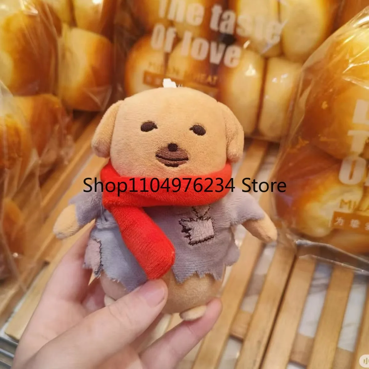 12cm Pluszowa Lalka Piesek w Sosie Dip, Koreański Popularny Szczeniak, Głodny Zmęczony Pies, Miękka Wypchana Zabawka, Oryginalne Śmieszne Zawieszki, Prezenty dla Dzieci